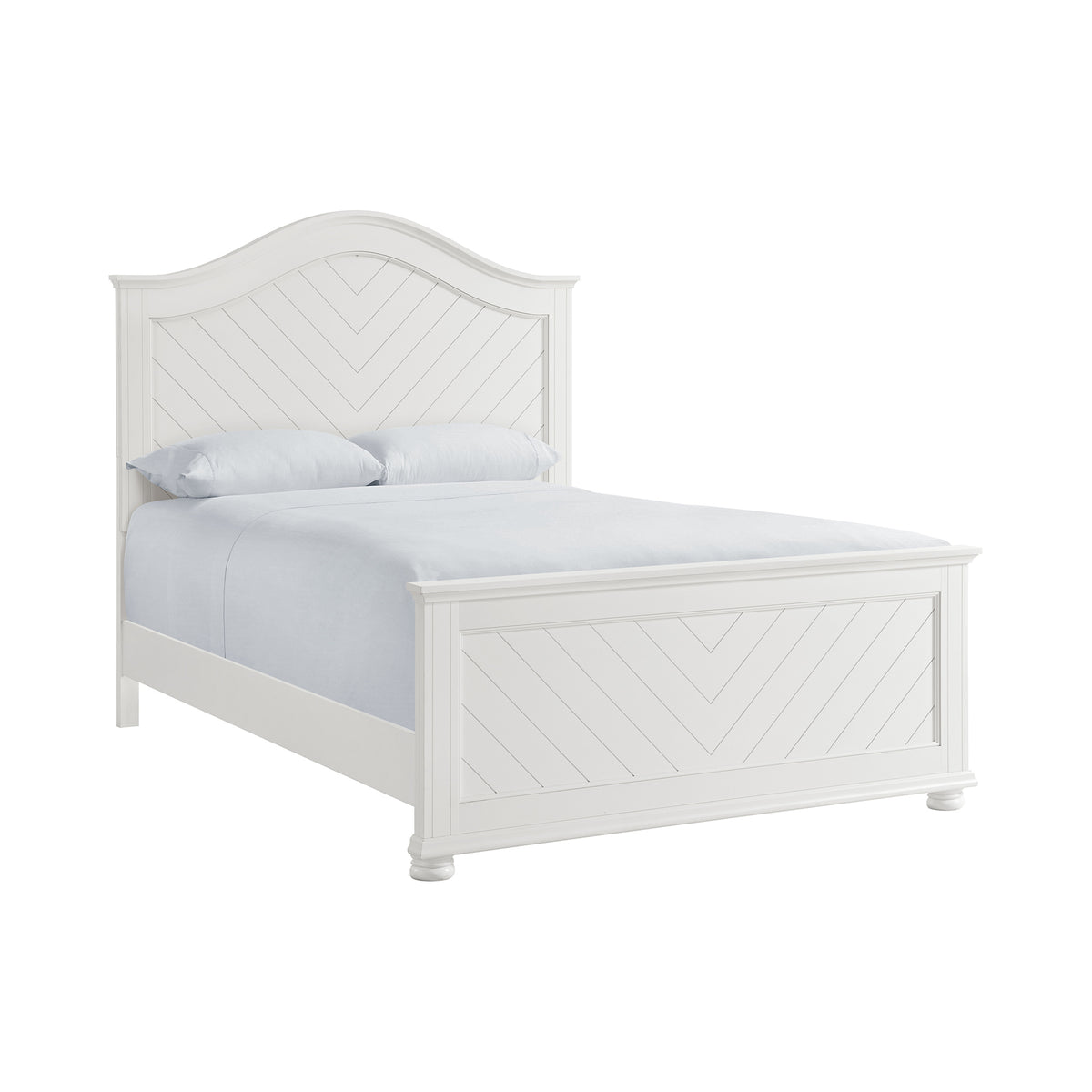 Kona Queen 5PC Bedroom Set with 2 Nightstands, Dresser & Chest in White