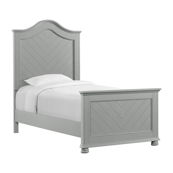 Kona Twin Panel Bed In Grey