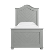 Kona Twin Panel Bed in Grey