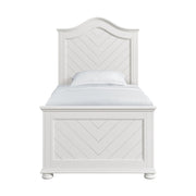 Kona Twin Panel Bed in White
