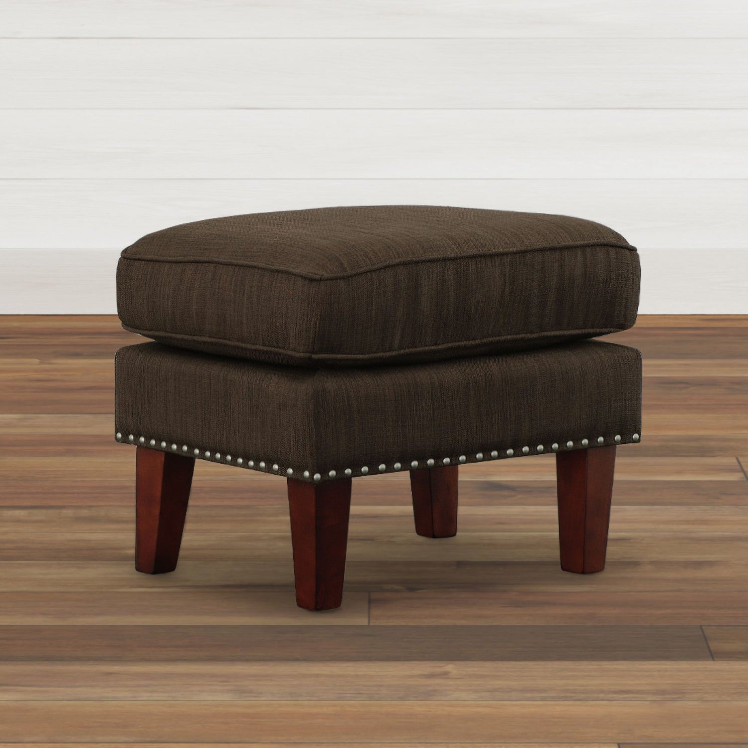 Kori Chocolate Ottoman - Canales Furniture