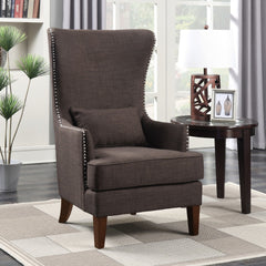 Kori Chair with Chrome Nails Heirloom Chocolate