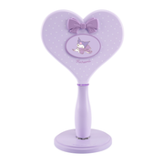 Kuromi™ "Lovely Ribbon" Heart Handheld Makeup Mirror with Standing Base