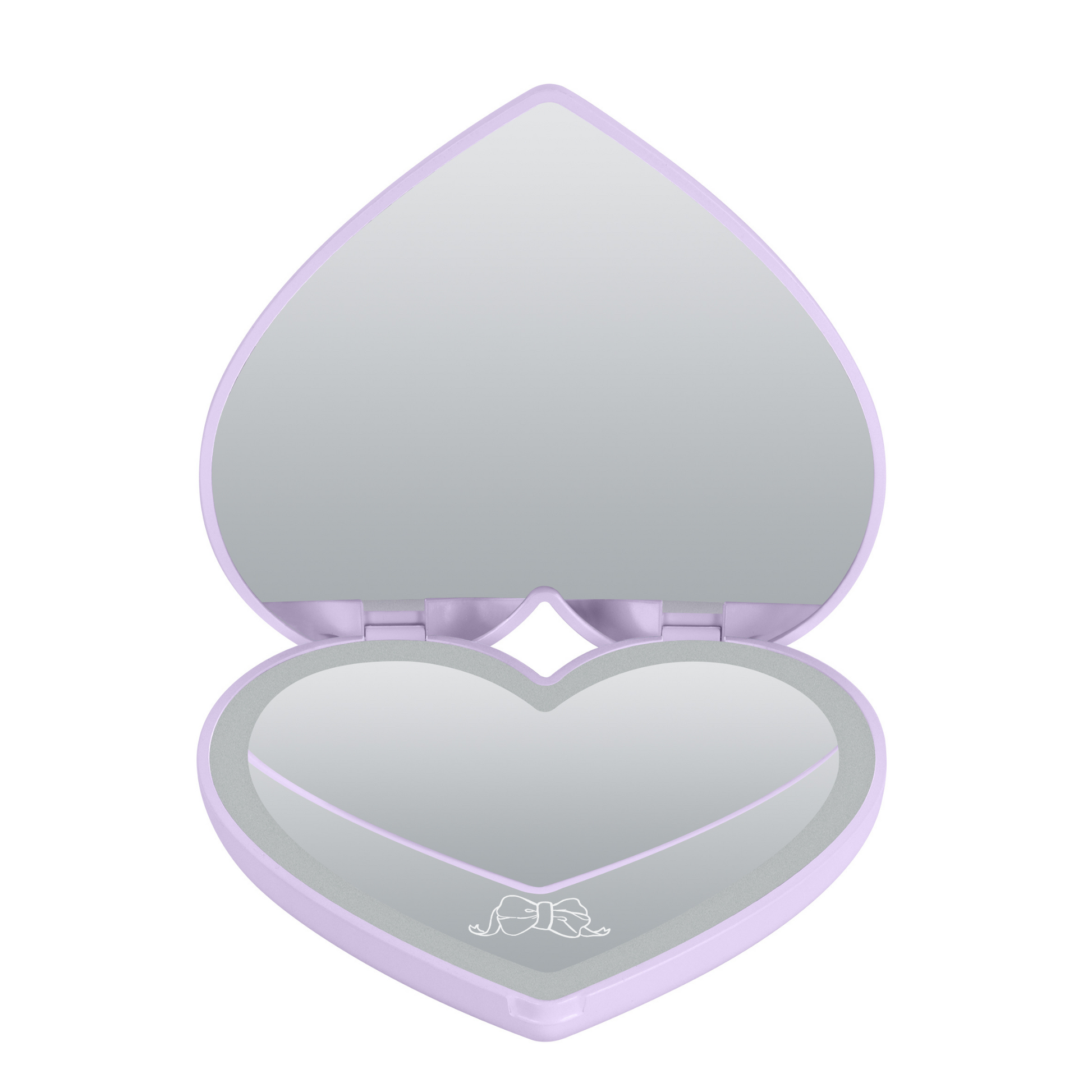 Kuromi™ “Lovely Ribbon” LED Heart Compact Mirror