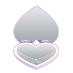Kuromi™ “Lovely Ribbon” LED Heart Compact Mirror