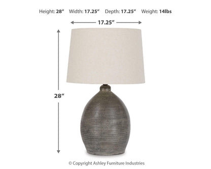 Joyelle Terracotta Table Lamp (1/CN)