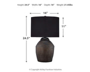 Naareman Terracotta Table Lamp (1/CN)