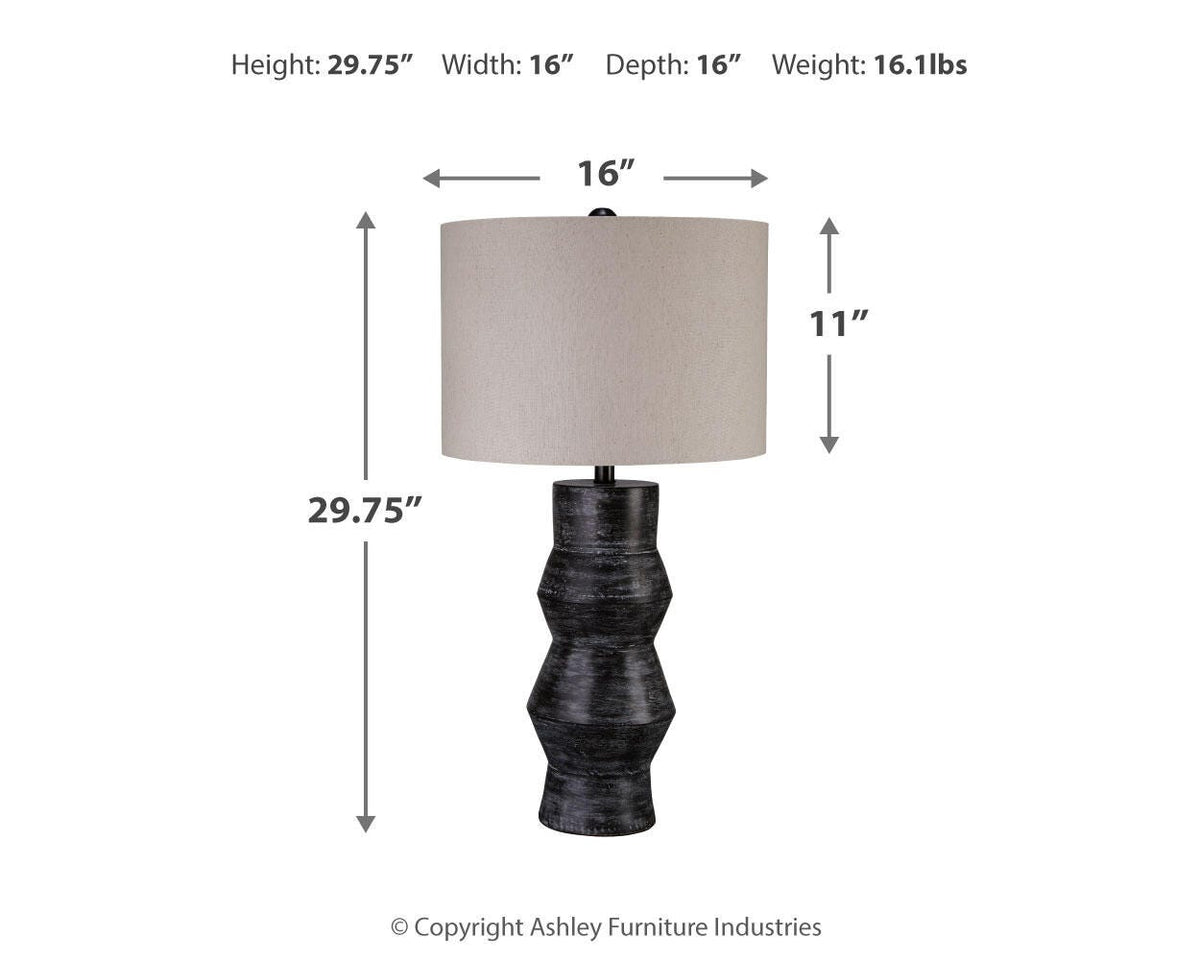 Kerbert Terracotta Table Lamp (1/CN)