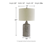 Linus Ceramic Table Lamp (1/CN)