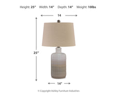 Marnina Ceramic Table Lamp (Set of 2)