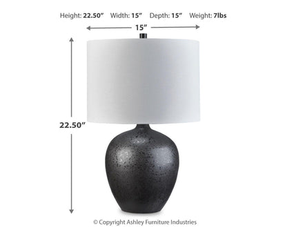 Ladstow Ceramic Table Lamp (1/CN)