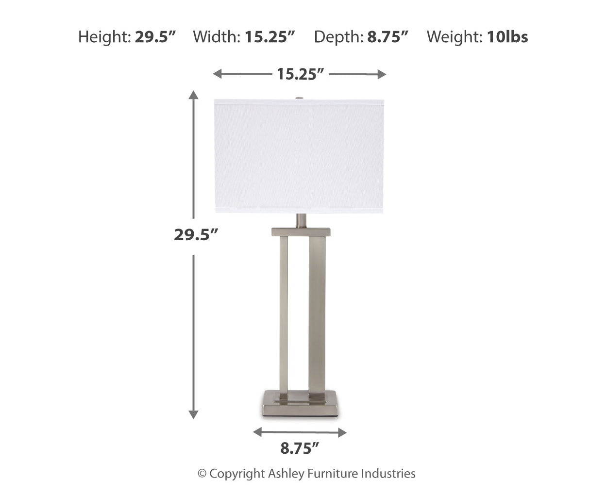 Aniela Metal Table Lamp (2/CN)