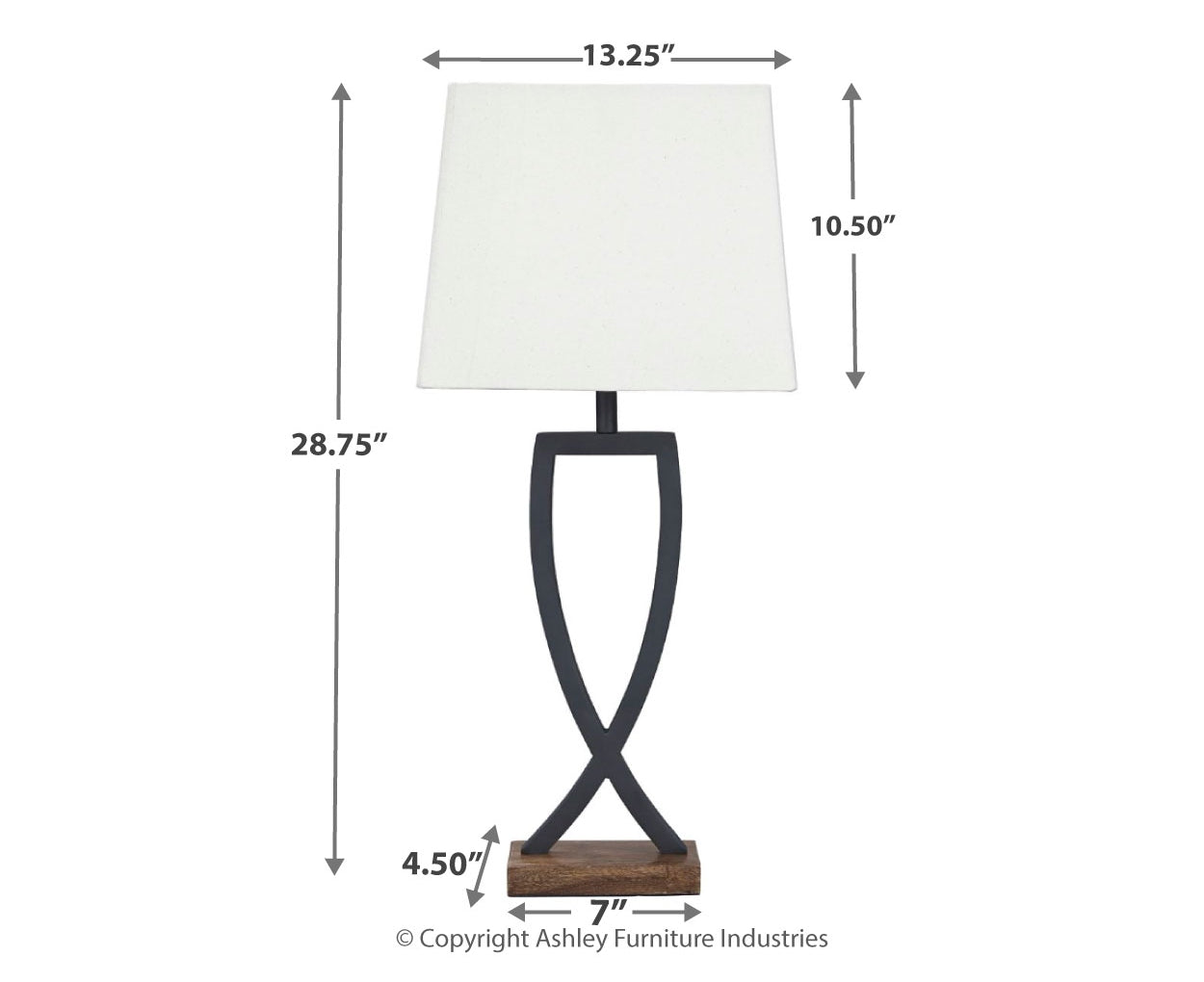 Makara Metal Table Lamp (2/CN)