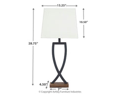 Makara Metal Table Lamp (Set of 2)