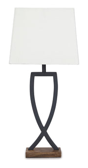 Lámpara de mesa de metal Makara
