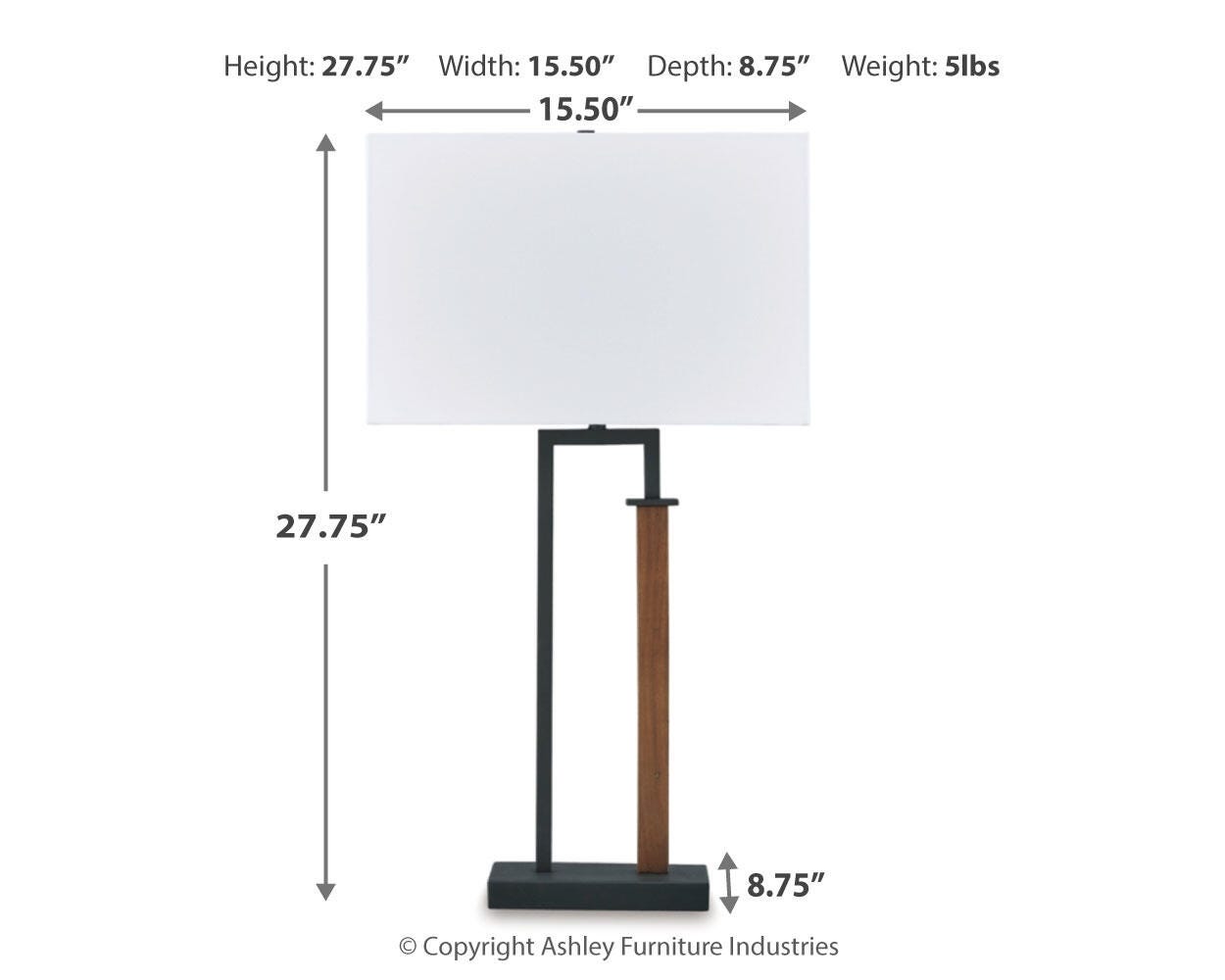 Voslen Metal Table Lamp (Set of 2)