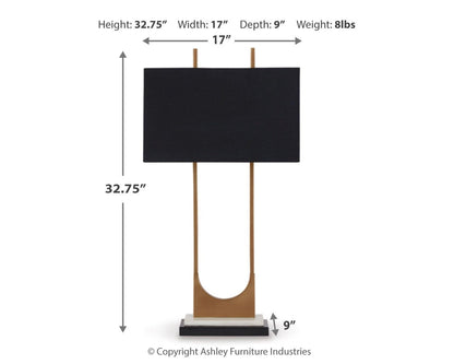 Malana Metal Table Lamp (1/CN)