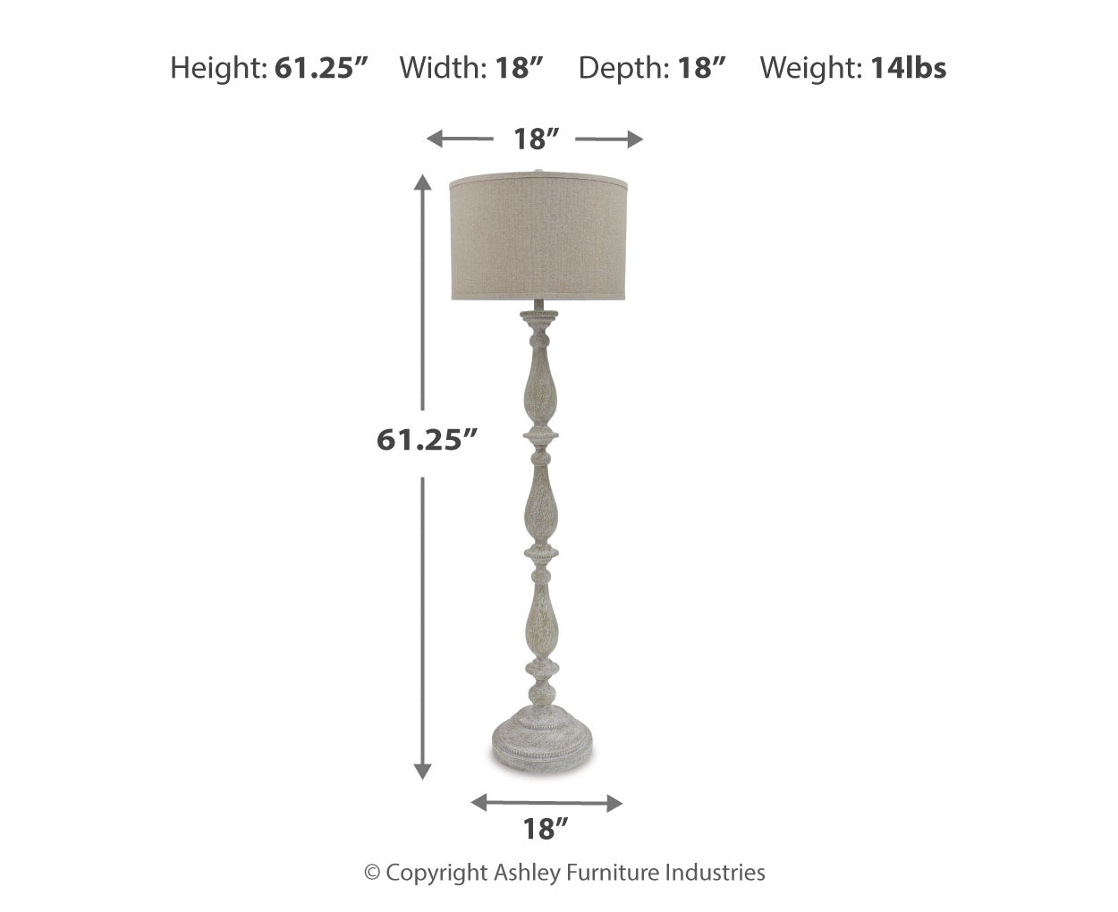 Bernadate Poly Floor Lamp (1/CN)