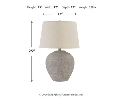 Dreward Metal Table Lamp (1/CN)