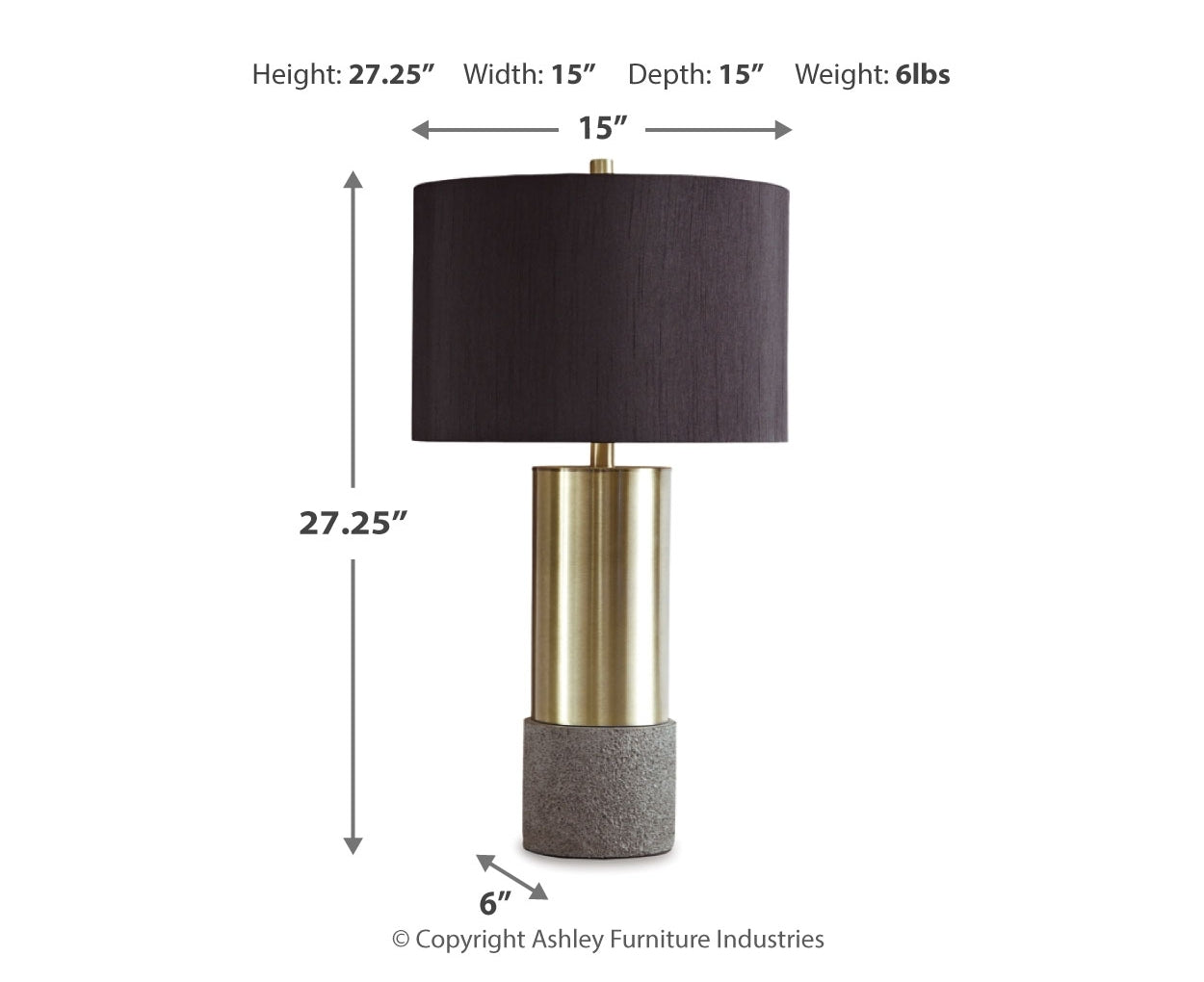 Jacek Metal Table Lamp (2/CN)