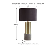 Jacek Metal Table Lamp (Set of 2)