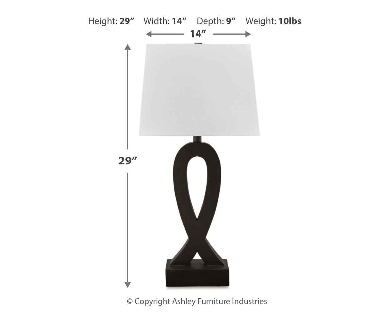 Markellton Poly Table Lamp (Set of 2)