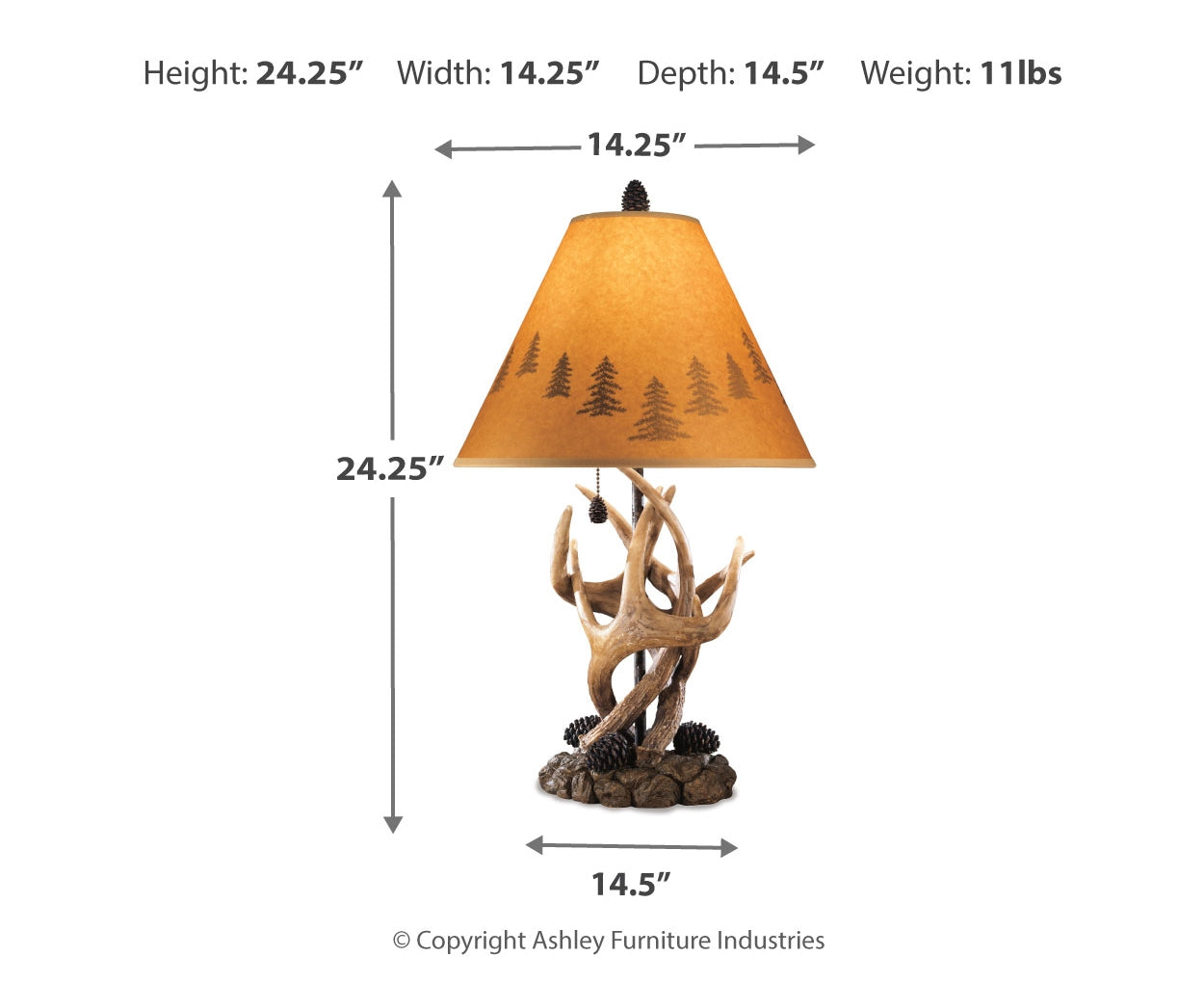 Derek Poly Table Lamp (2/CN)