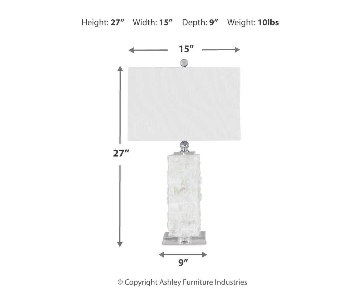 Malise Alabaster Table Lamp (1/CN)