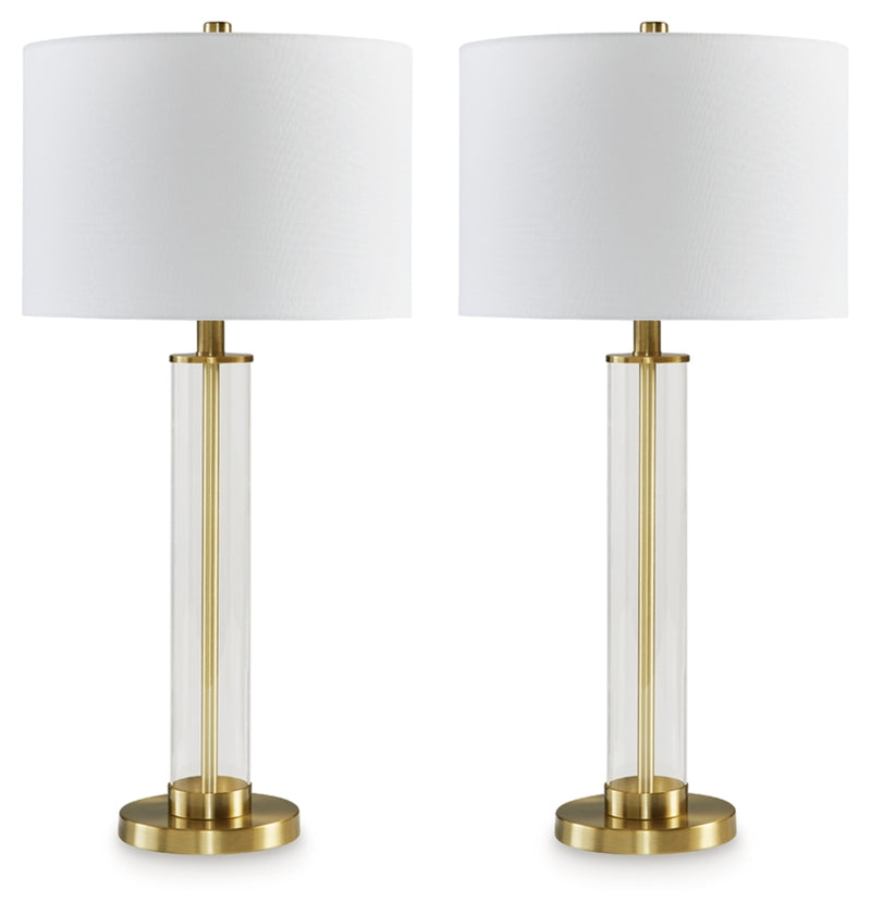 Orenman Glass Table Lamp (Set of 2)