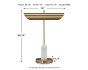 Rowleigh Marble Desk Lamp (1/CN)
