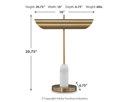 Rowleigh Marble Desk Lamp (1/CN)
