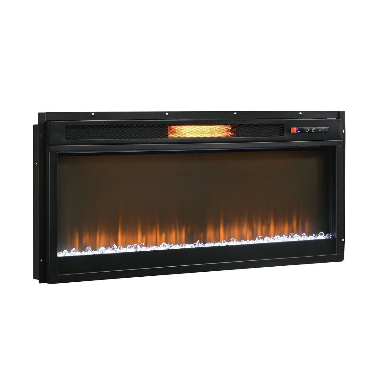 Chimenea Brice de 64 pulgadas con puerta de granero