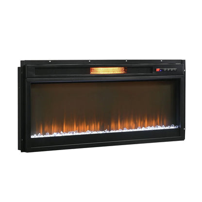 Chimenea Brice de 64 pulgadas con puerta de granero