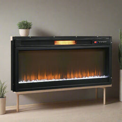 Brice 42 In Fireplace W/ Barn Door