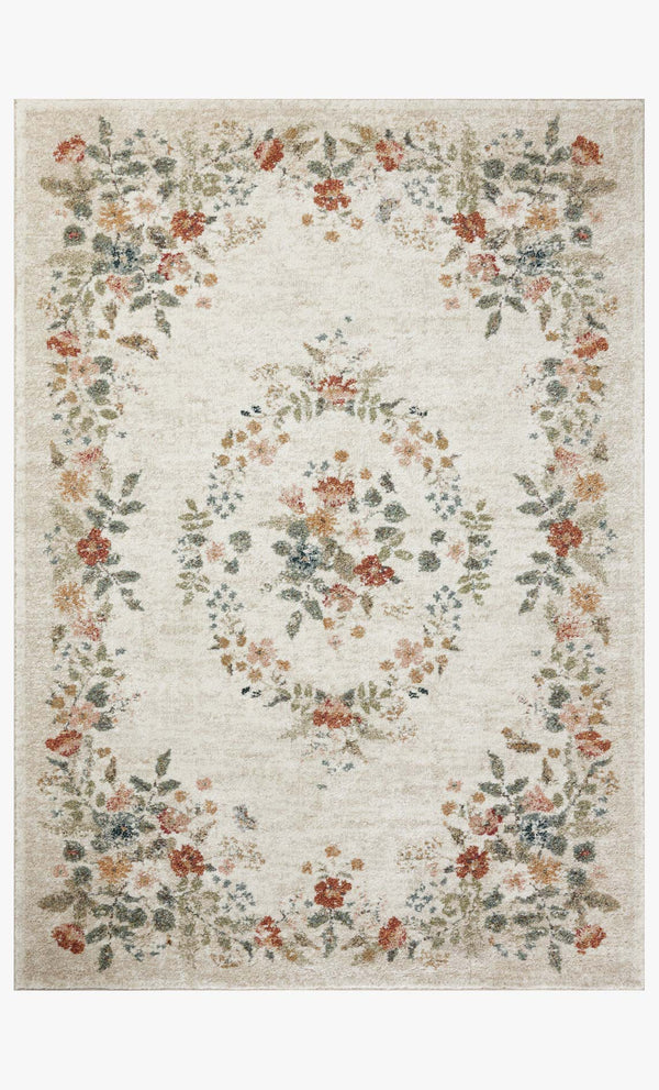 Rifle Paper Co. x Loloi Laurel LAU-01 Cream