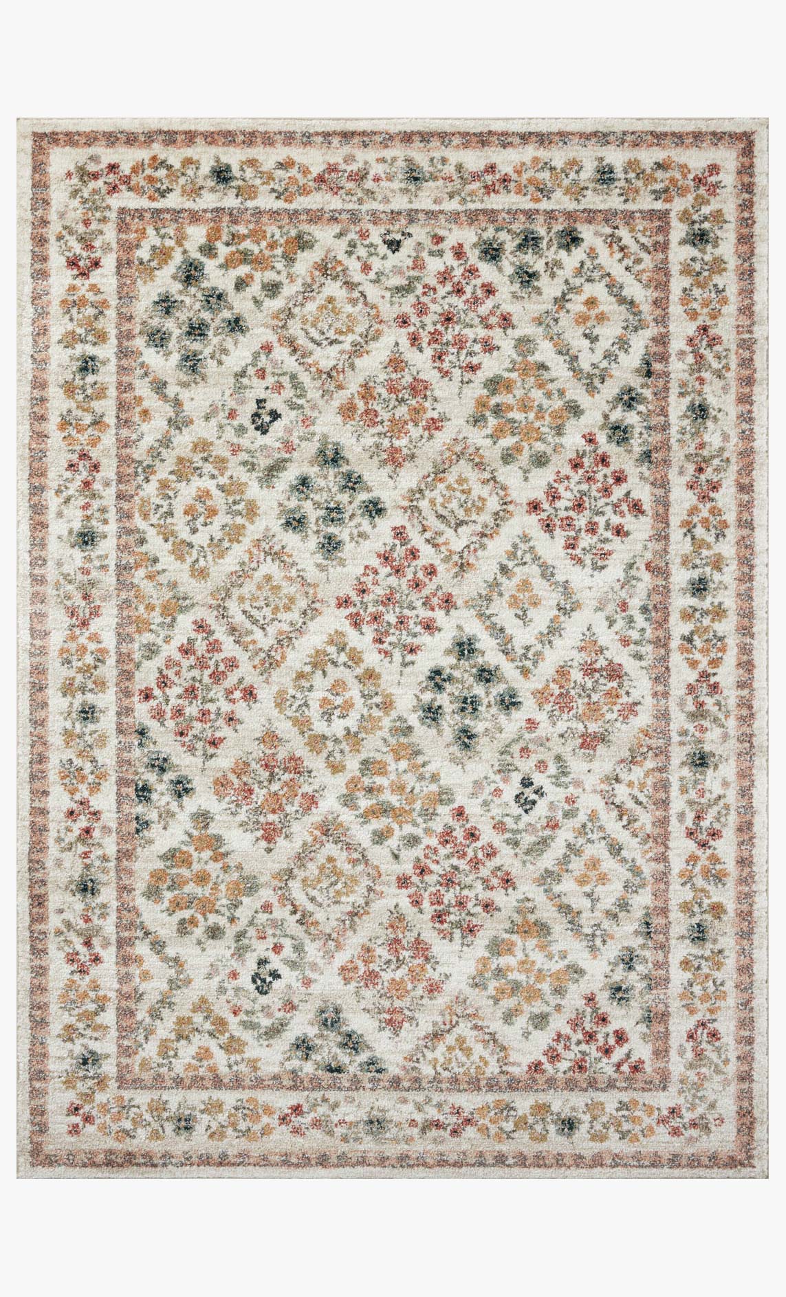 Rifle Paper Co. x Loloi Laurel LAU-04 Cream