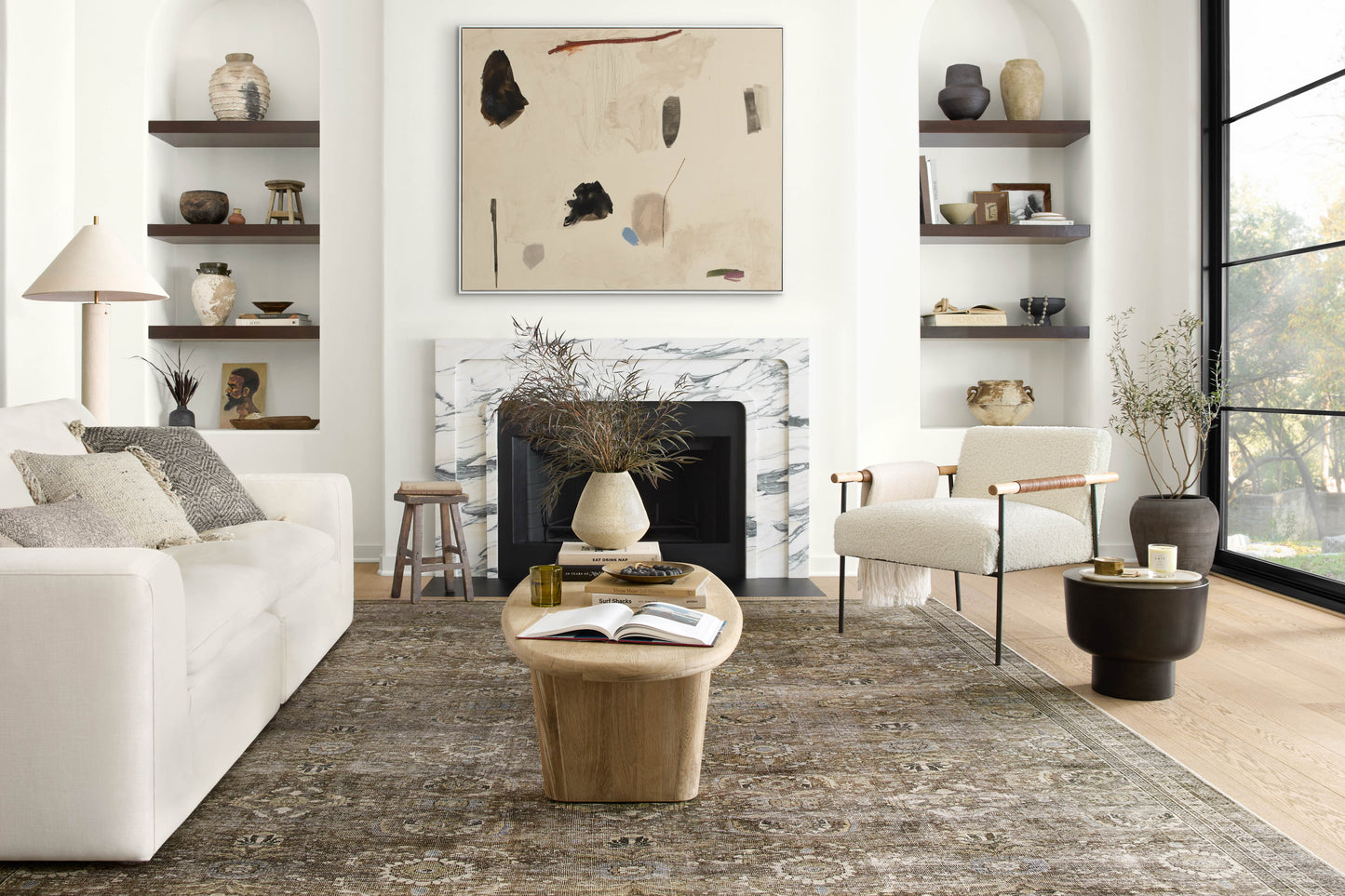 Loloi Layla LAY-13 Antiguo / Musgo