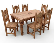 7PC Dining Set with Rope & Star