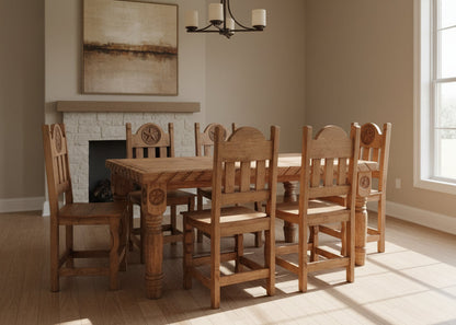 Counter Height 7PC Dining Set with Rope & Star