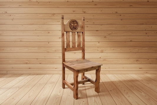 Texas Chair with Rope & Star (Set of 2)