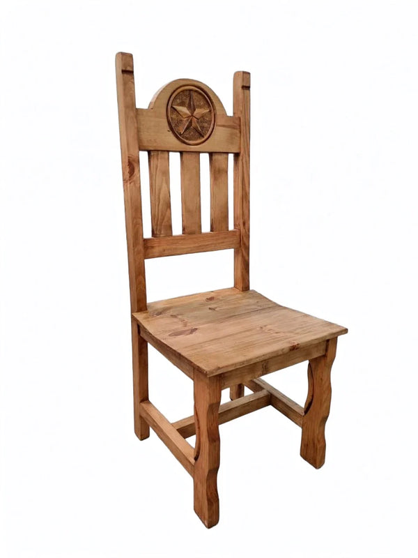 Texas Chair with Rope & Star (Set of 2)