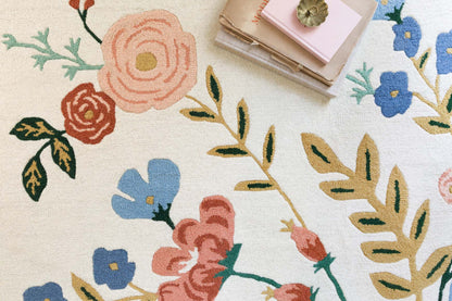 Rifle Paper Co. x Loloi Les Fleurs LES-04 Ivory / Multi