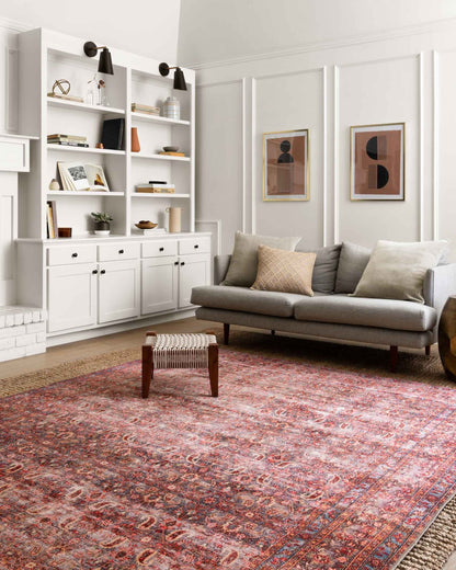 Loloi Loren LQ-05 Eggplant / Crimson