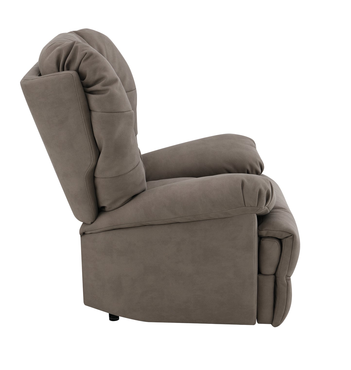 Firas Leather Aire Upholstered Power Motion Recliner with Swivel