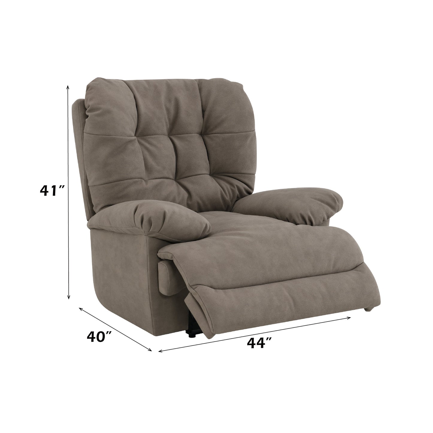 Firas Leather Aire Upholstered Power Motion Recliner with Swivel