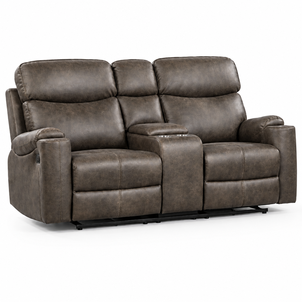 Reclining Loveseat with Console & Cup Holders