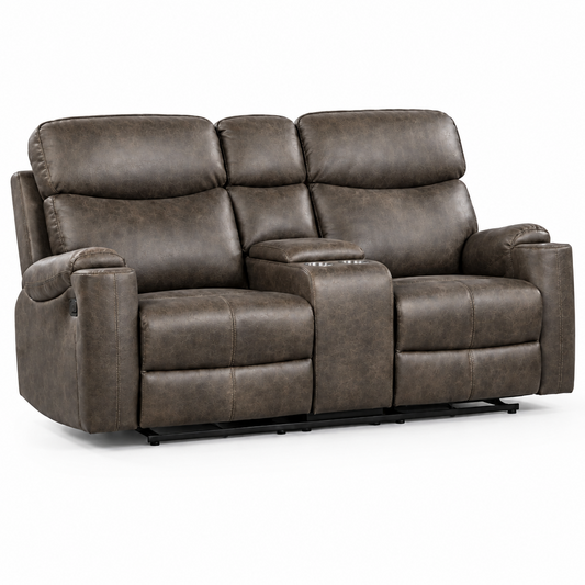 Reclining Loveseat with Console & Cup Holders