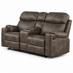 Reclining Loveseat with Console & Cup Holders