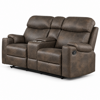 Reclining Loveseat with Console & Cup Holders