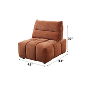Loanna 43"L Modular Tapizado - Cuña